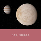 Colorverse Fountain Pen Ink | Spaceward Series | Sea Europa | Red | 65ml & 15ml | 2 Bottle Set