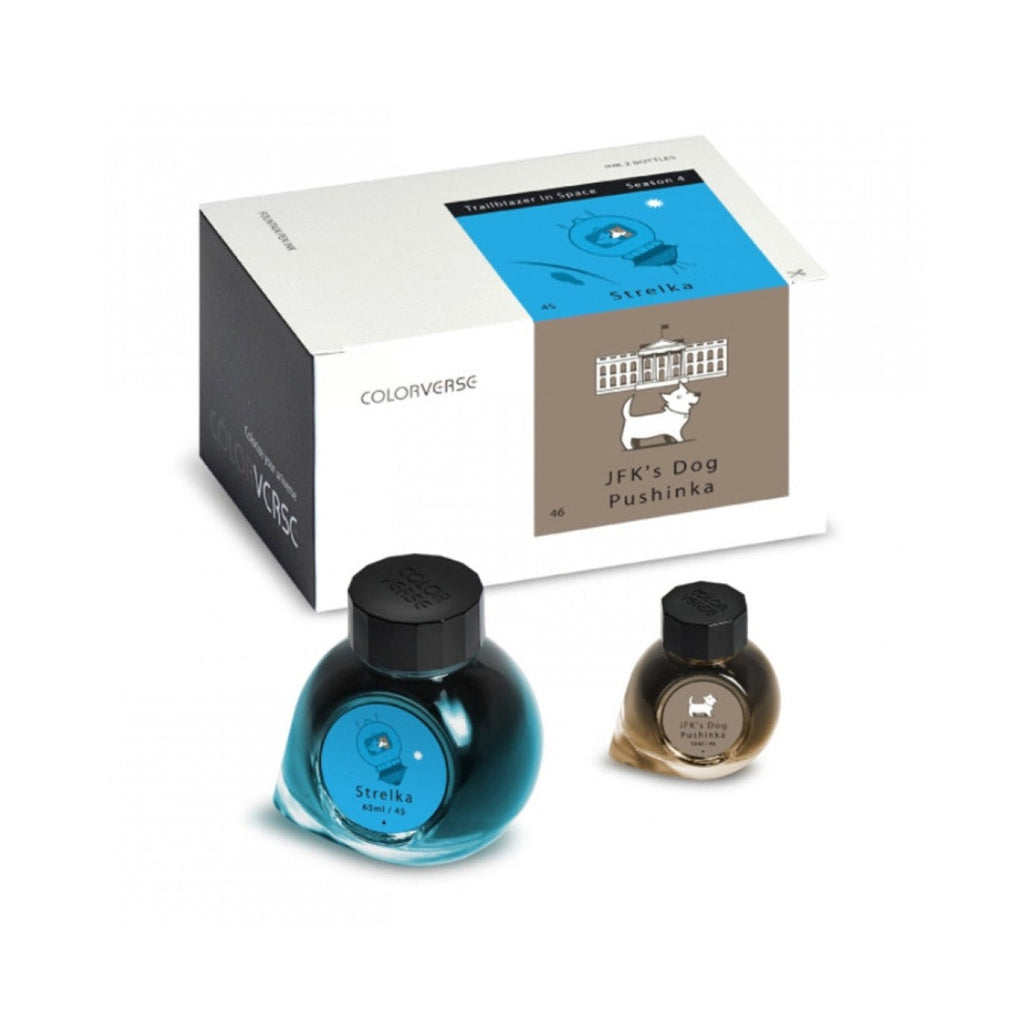 Colorverse Ink | Trailblazer In Space | Fountain Pen Ink Bottled | 65ml & 15ml | 2 Bottle Set