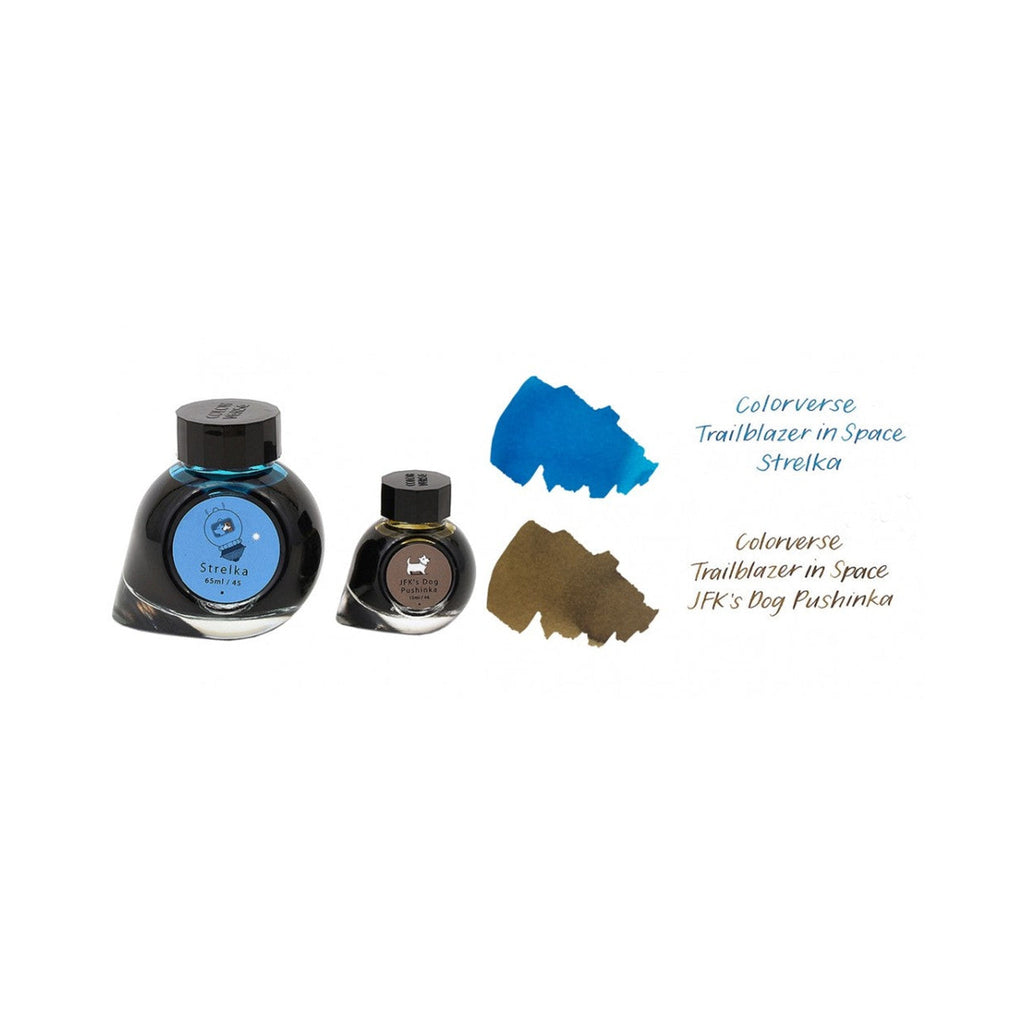 Colorverse Ink | Trailblazer In Space | Fountain Pen Ink Bottled | 65ml & 15ml | 2 Bottle Set