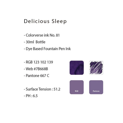 Colorverse | Joy | Ink Bottle | Ordinary Earth Edition | Delicious Sleep | 30ml