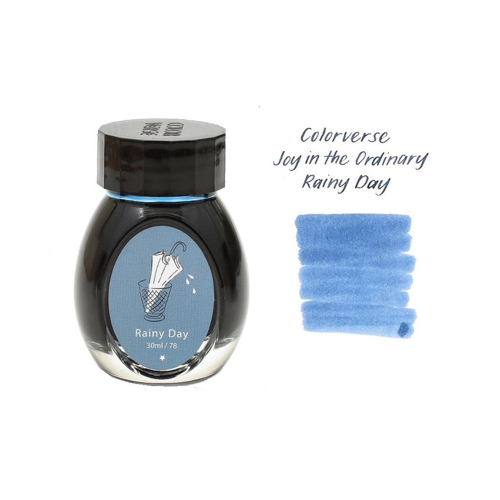 Colorverse | Joy | Blue | Fountain Pen Ink Bottled | Ordinary Earth Edition Rainy Day | 30ml
