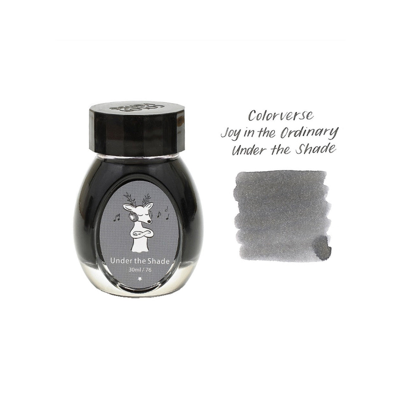 Colorverse | Gray | Fountain Pen Bottled Ink | Joy | Ordinary Earth Edition | Under The Shade | 30ml