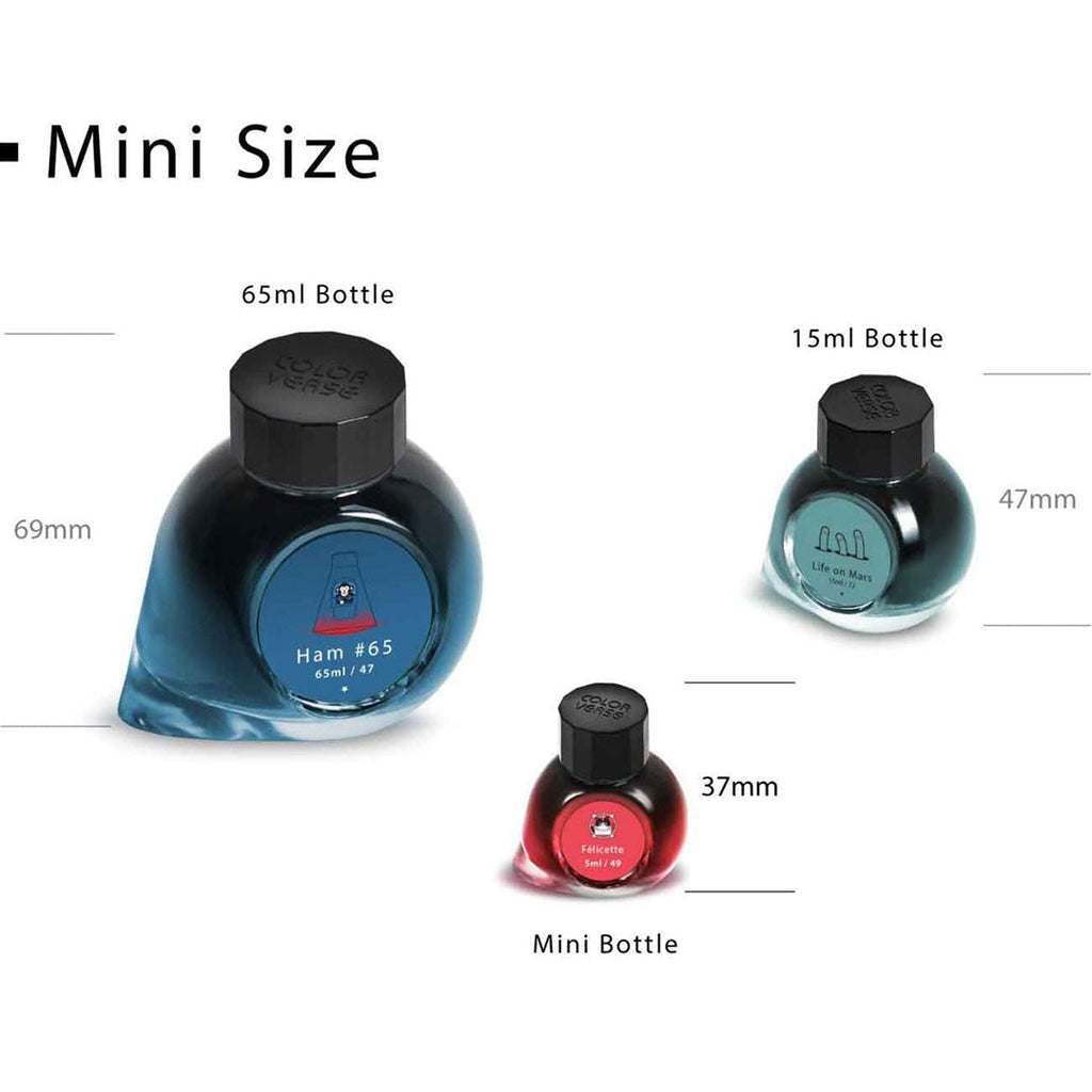 Colorverse Mini | Blue | Fountain Pen Ink Bottled | 5ml | Crystal Planet