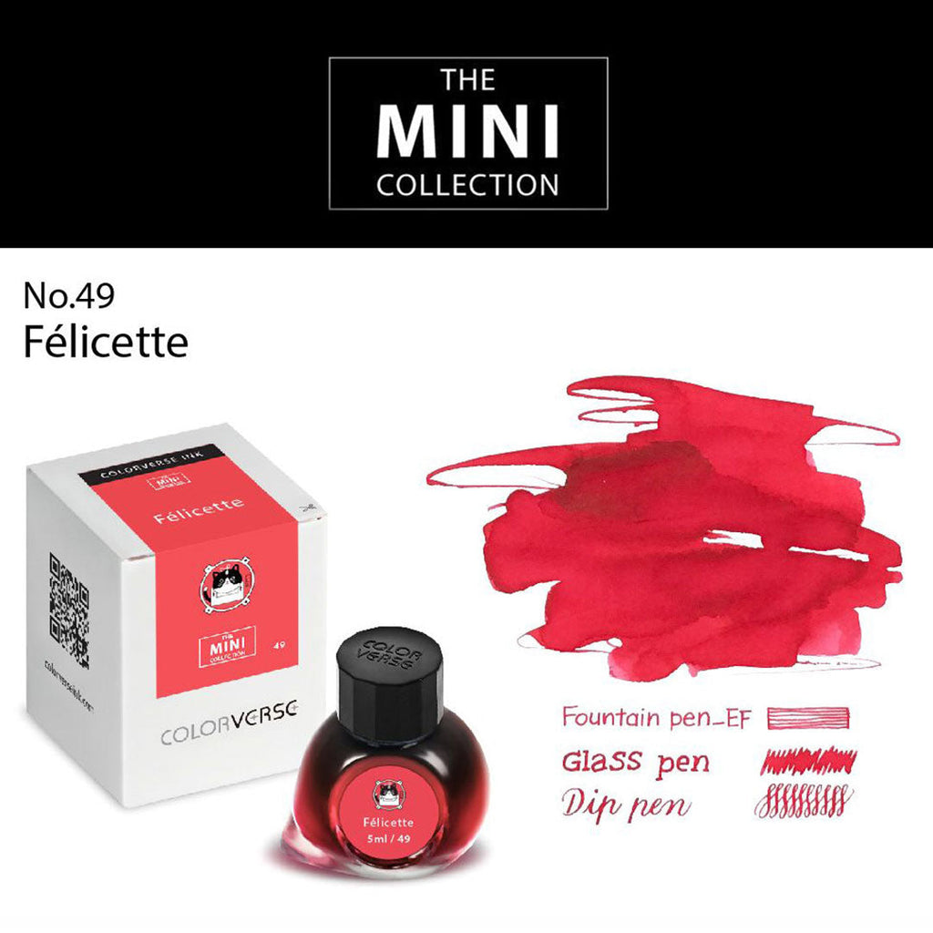 Colorverse Mini | 5ml | Felicette | Red | Fountain Pen Ink