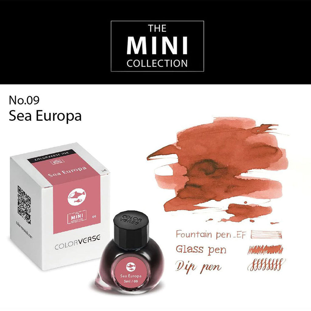 Colorverse Mini | 5ml | Sea Europa | Red | Fountain Pen Ink