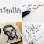 Colorverse | Multiverse Series | Season 3 | Matter | Anti-Matter | Fountain Pen Ink Bottled | Grey | 65ml and 15ml | 2 Bottle Set
