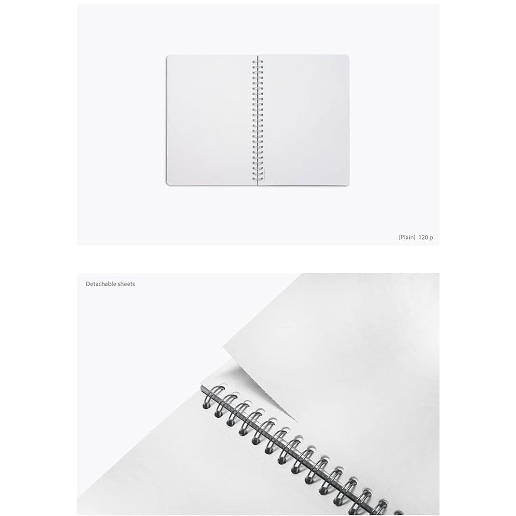 Colorverse | Nebula | Casual Series | Spiral Bound Notebook | Plain | Black