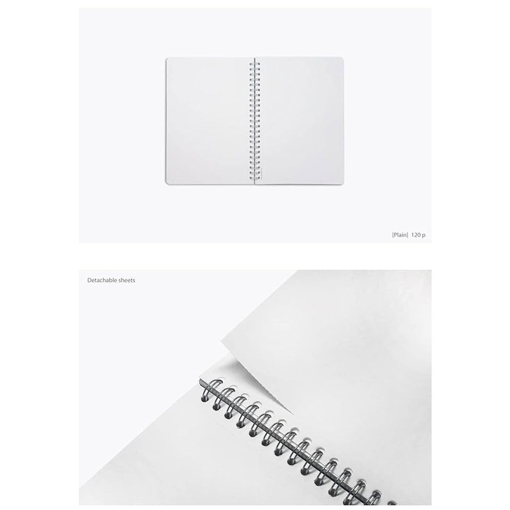 Colorverse | Nebula | Casual Series | Spiral Bound Notebook | Plain | Oil Green