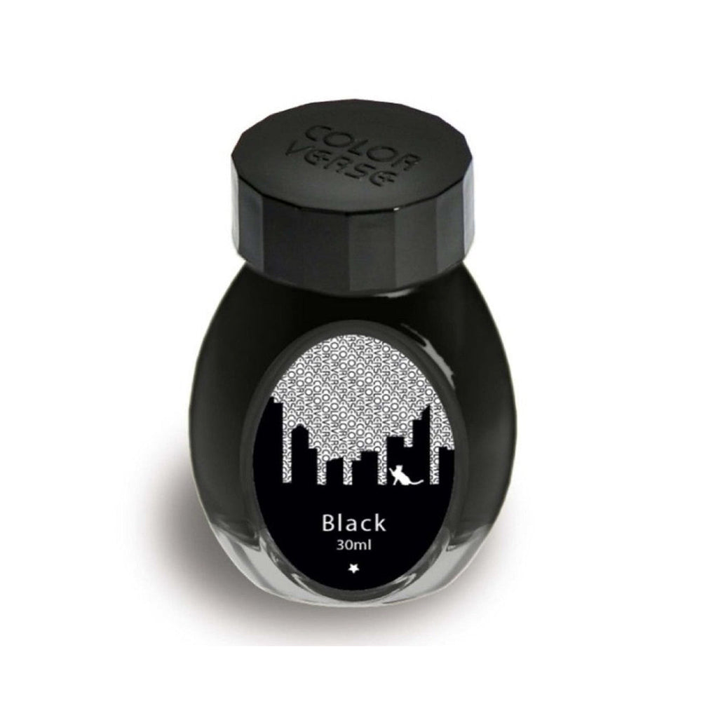 Colorverse |  Black | Fountain Pen Bottled Ink | Office Series | 30ml