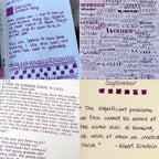 Colorverse | Spaceward Series | Season 1 | Fountain Pen Ink | Einstein Ring | Purple | 65ml and 15ml | 2 Bottle Set