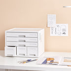 Sysmax | Combo File Cabinet| 6 Drawers| Organizer | Grey