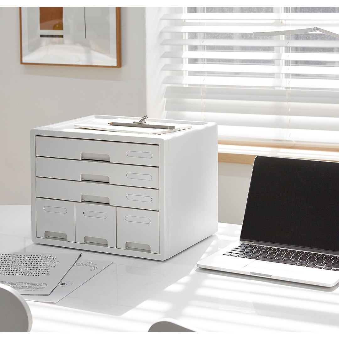 Sysmax | Combo File Cabinet| 6 Drawers| Organizer | Grey
