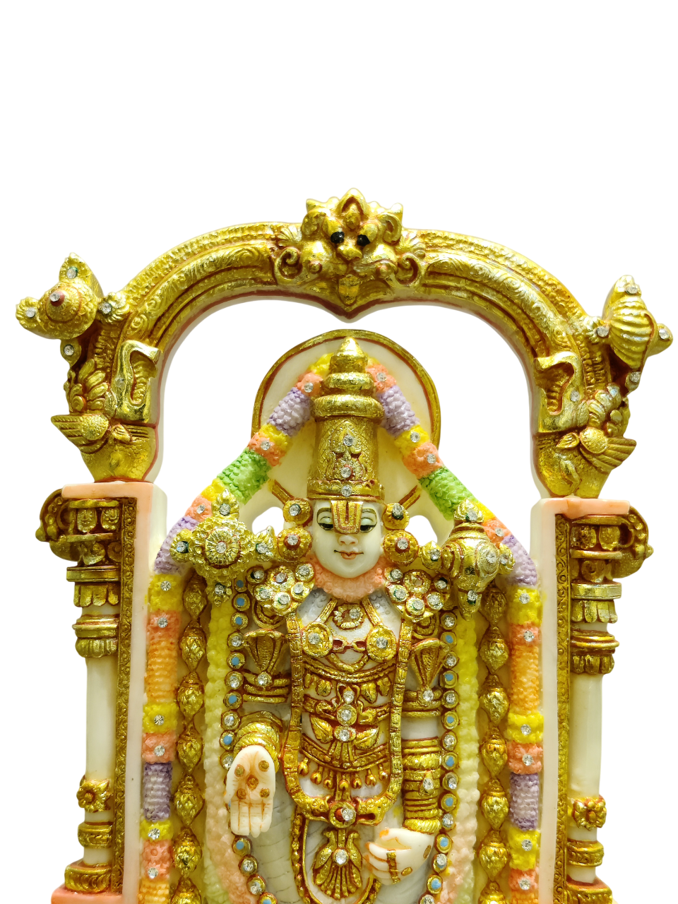 Divine Balaji (Tirupati) Idol with Temple Arch - Satyam Collection