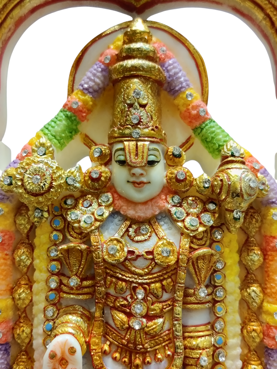Divine Balaji (Tirupati) Idol with Temple Arch - Satyam Collection