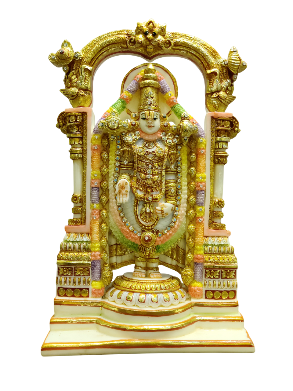 Divine Balaji (Tirupati) Idol with Temple Arch - Satyam Collection