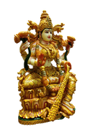 Divine Brass Goddess Lakshmi Idol – Wealth & Prosperity Statue - Satyam Collection