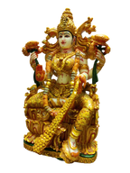 Divine Brass Goddess Lakshmi Idol – Wealth & Prosperity Statue - Satyam Collection