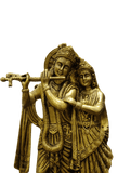 Divine Brass Radha Krishna Idol – Eternal Love Statue - Satyam Collection