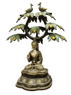 Divine Buddha Under Bodhi Tree Statue - Satyam Collection