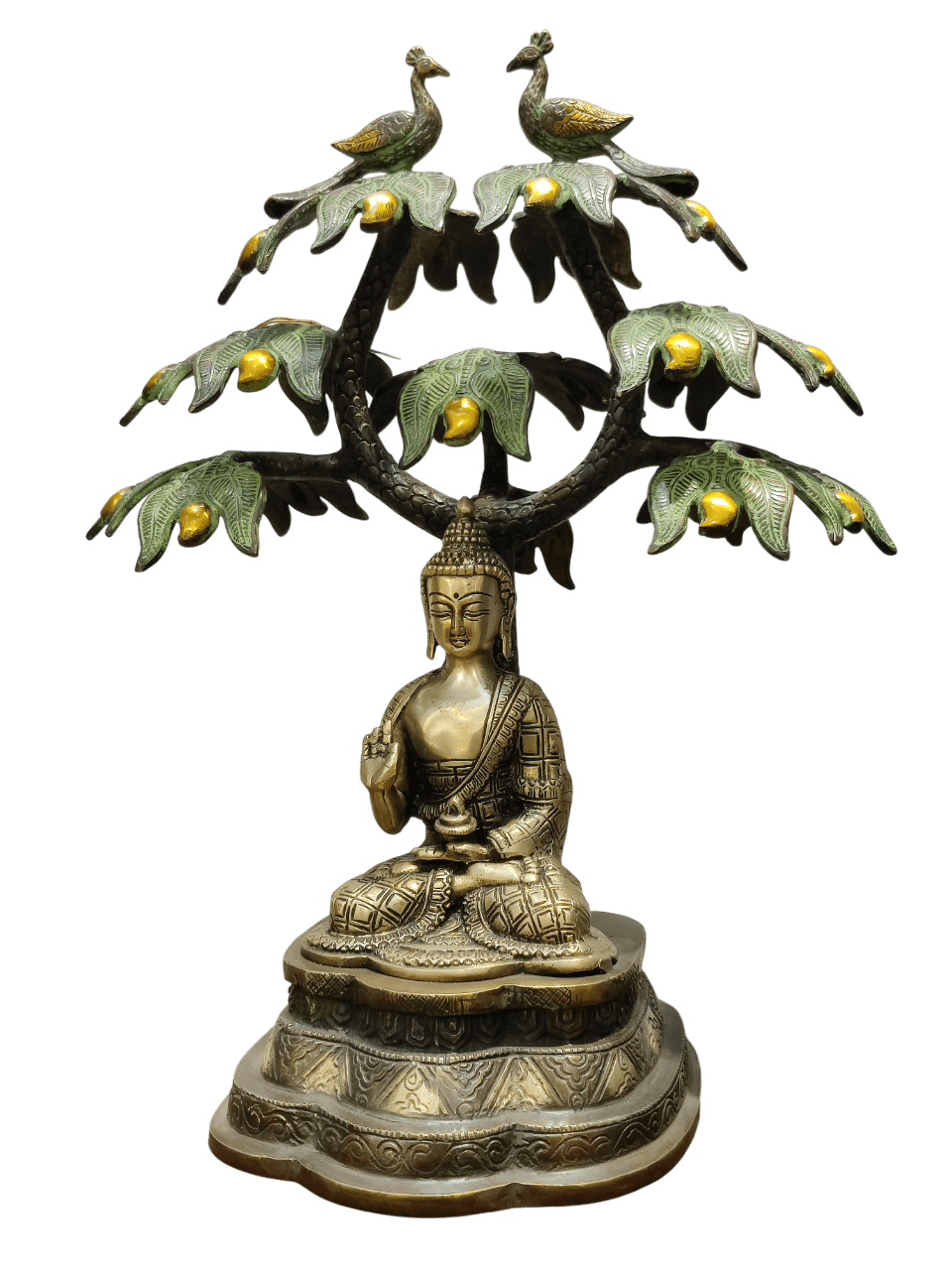 Divine Buddha Under Bodhi Tree Statue - Satyam Collection