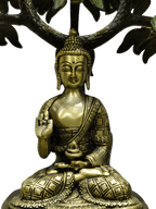 Divine Buddha Under Bodhi Tree Statue - Satyam Collection