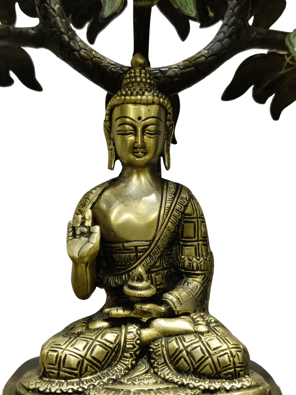 Divine Buddha Under Bodhi Tree Statue - Satyam Collection