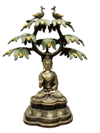 Divine Buddha Under Bodhi Tree Statue - Satyam Collection