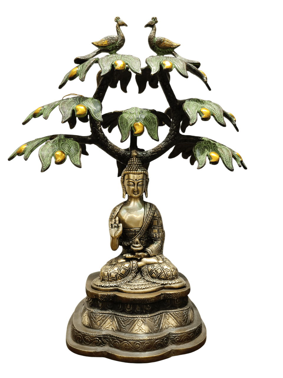 Divine Buddha Under Bodhi Tree Statue - Satyam Collection