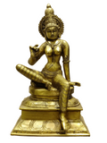 Divine Goddess Parvati Brass Idol – Premium Decorative Murti - Satyam Collection