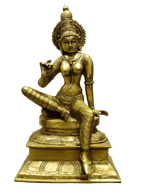Divine Goddess Parvati Brass Idol – Premium Decorative Murti - Satyam Collection