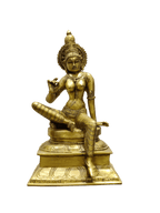 Divine Goddess Parvati Brass Idol – Premium Decorative Murti - Satyam Collection