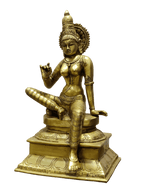 Divine Goddess Parvati Brass Idol – Premium Decorative Murti - Satyam Collection