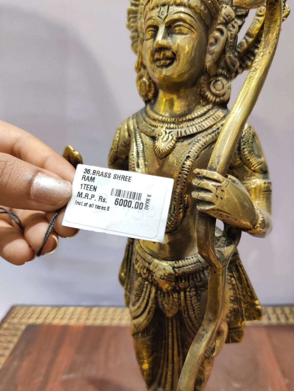 Divine Lord Ram Brass Statue - Satyam Collection