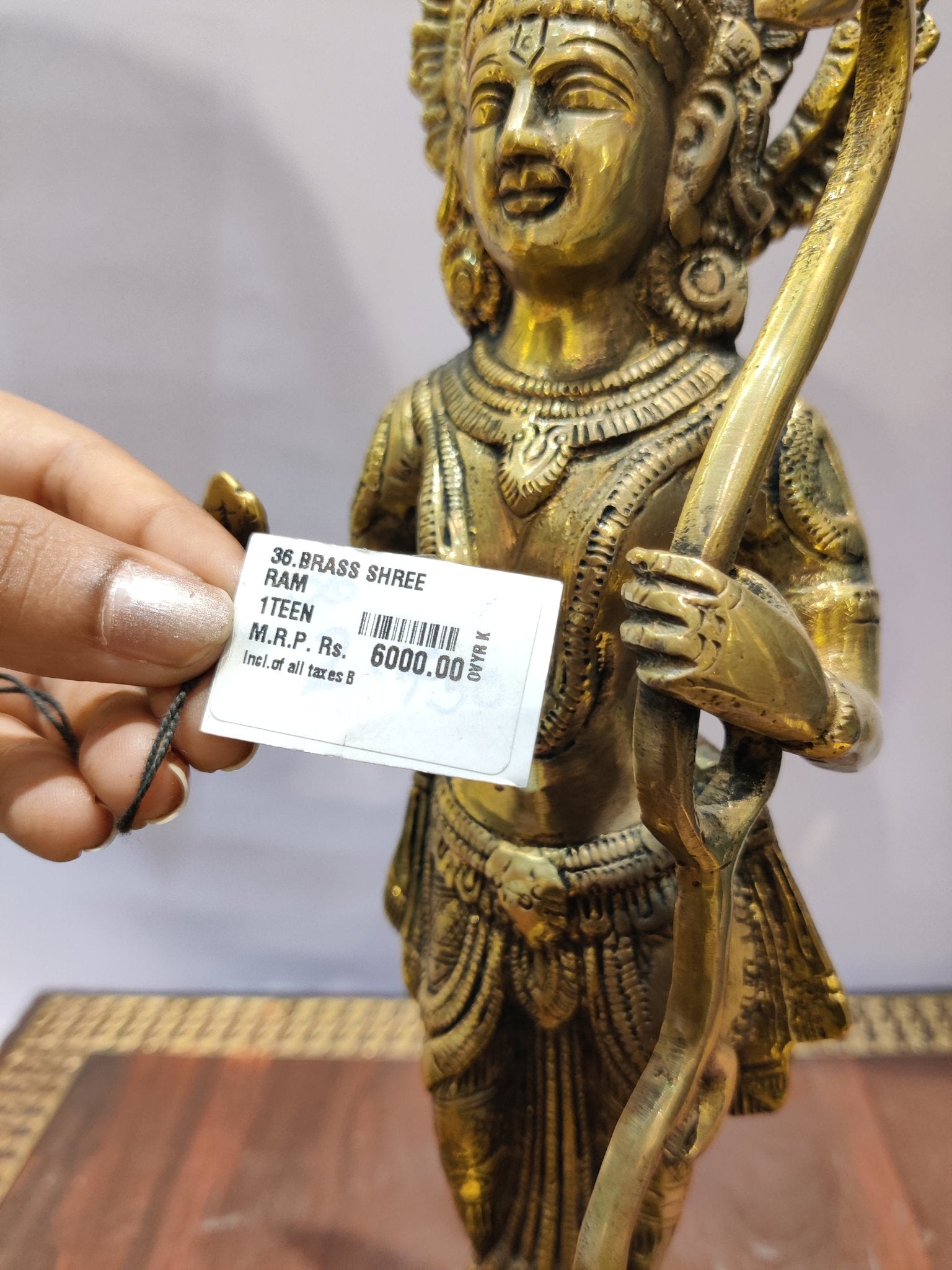 Divine Lord Ram Brass Statue - Satyam Collection