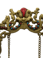Divine Radha Krishna on Swing – Premium Decorative Brass Murti - Satyam Collection