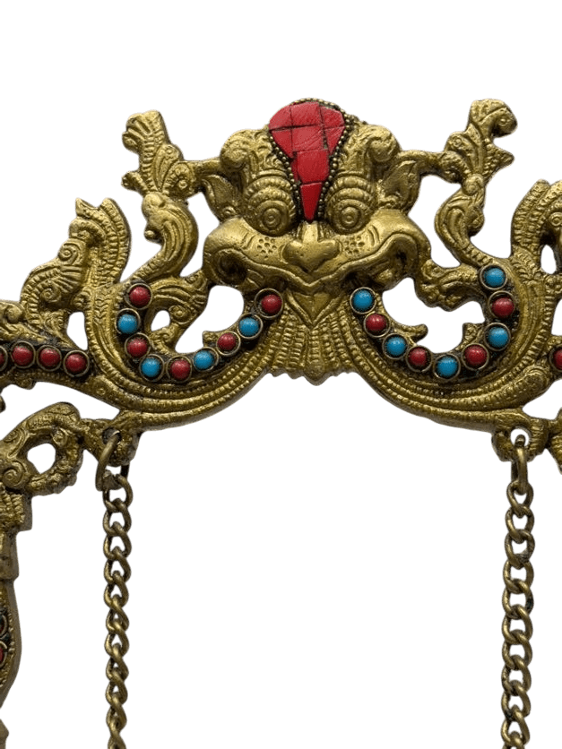 Divine Radha Krishna on Swing – Premium Decorative Brass Murti - Satyam Collection