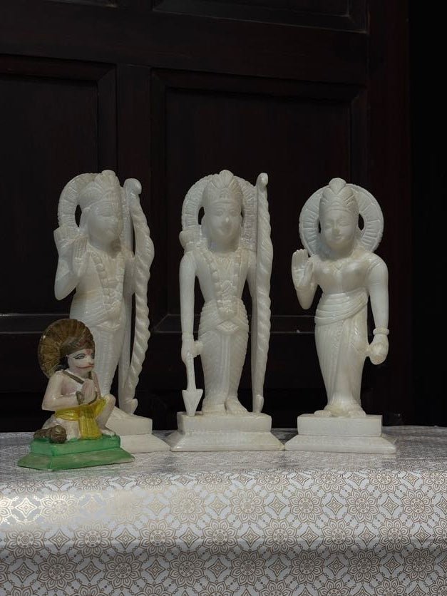 Divine Ram Darbar Marble Set White Edition - Satyam Collection