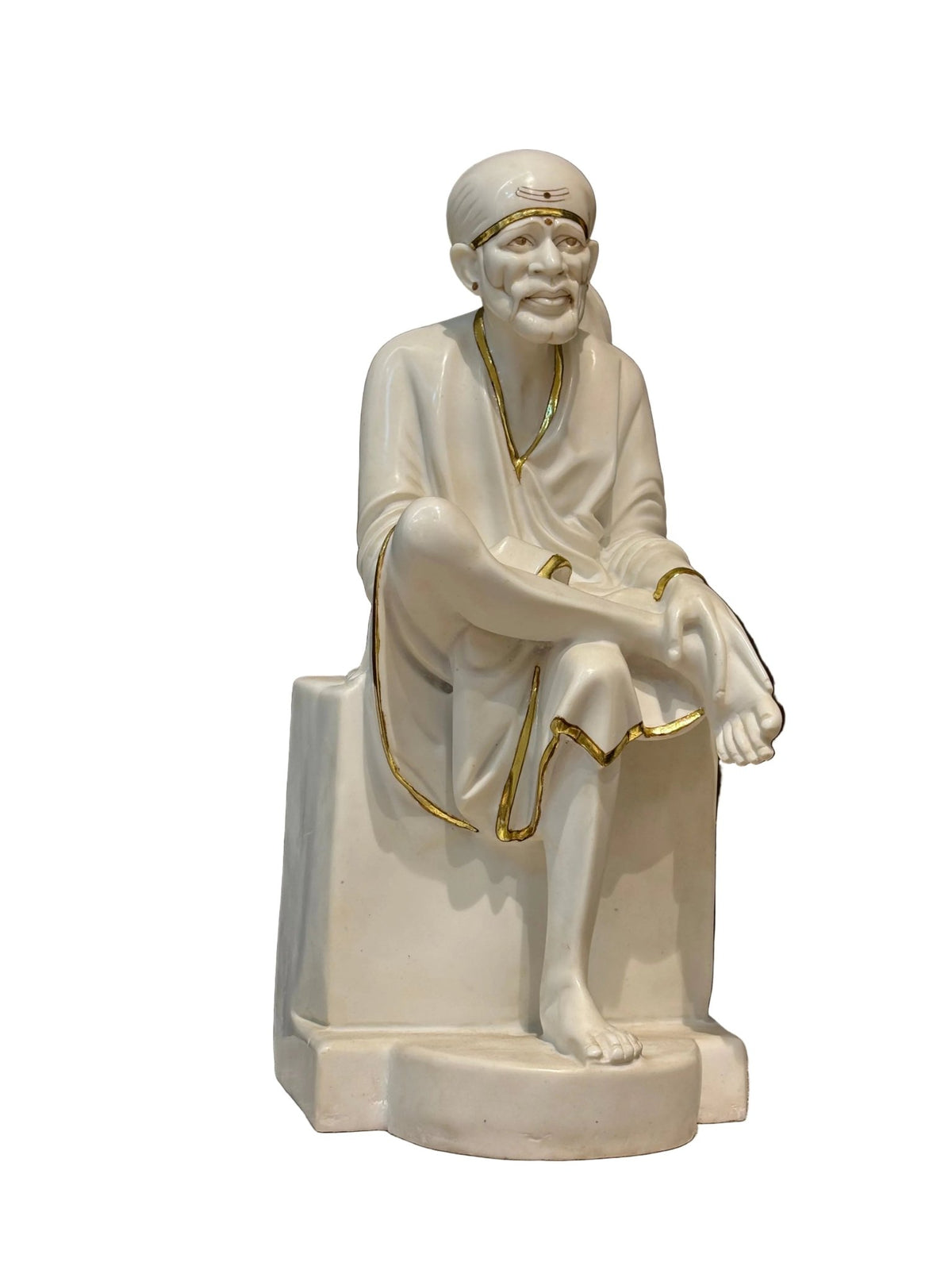 Divine Shirdi Sai Baba Marble Finish Statue – Grace, Peace - Satyam Collection
