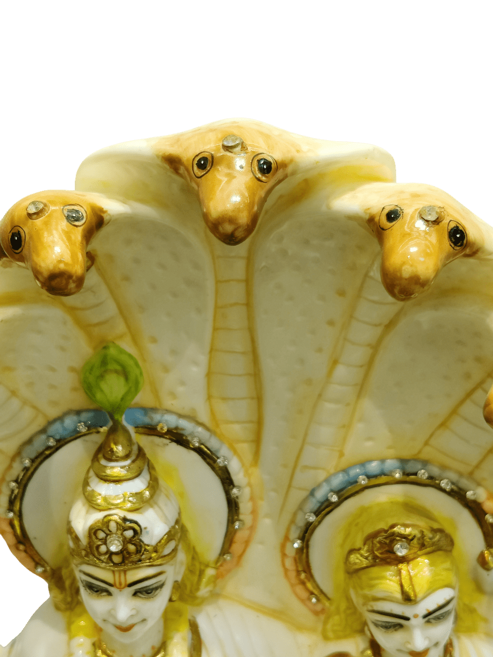 Divine Vishnu–Lakshmi Sheshnag Idol (Premium Marble Finish) - Satyam Collection