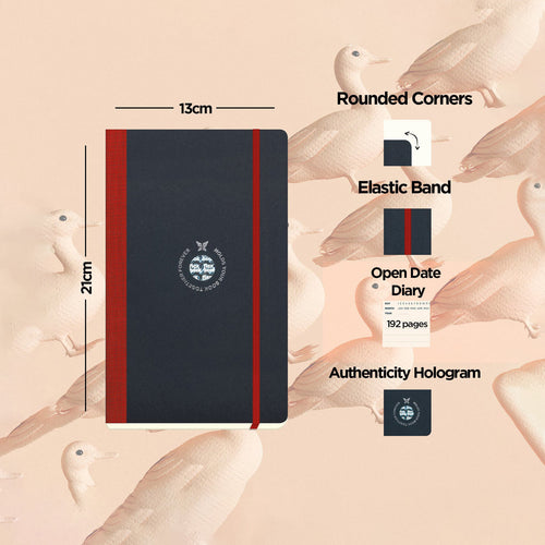 Flexbook | Open Date | Medium A5 Size Planner | Red | Flex Global