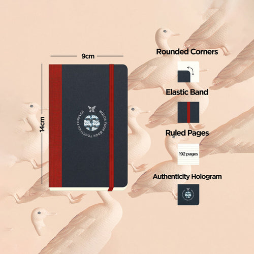 Flexbook | Ruled | Pocket A6 Size Notebook | Red | Flex Global