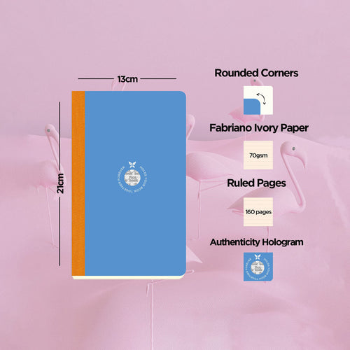 Flexbook | Ruled | Medium A5 Size Notebook | Blue | Smartbook