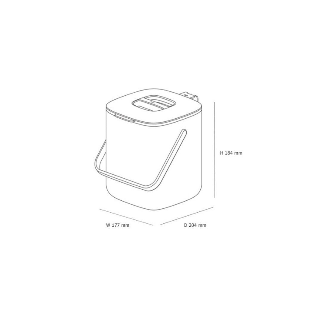 Litem | Multi Utility Waste Bin | Dark Grey | For Office Home & Kitchen