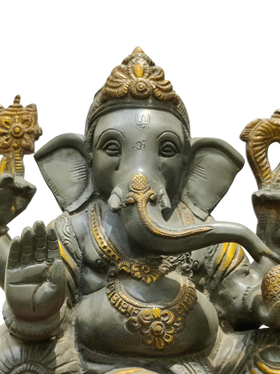 Grey Stone Finish Lord Ganesha Idol – Antique Divine Elegance