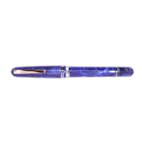 Gioia | Metis Fountain Pen | Blue Aesthetic | Rose Gold Trims