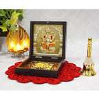 Gold Plated Small Orange Dhoti Bappa in Box - Satyam Collection