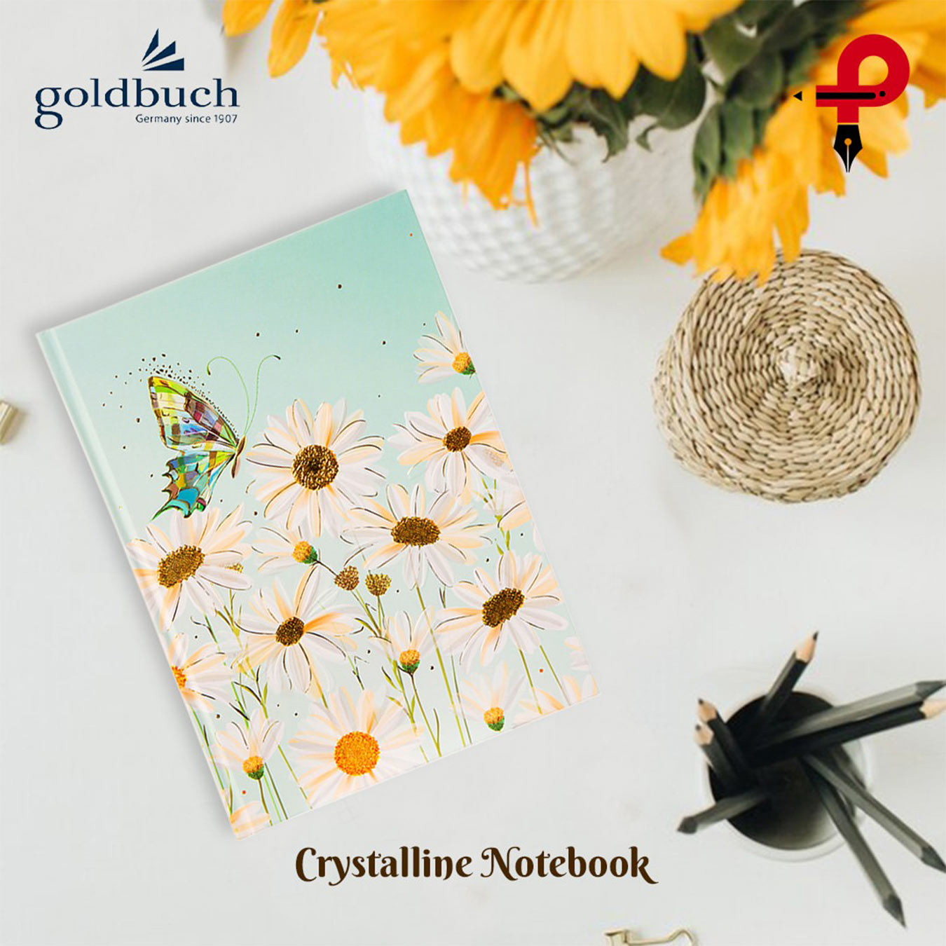Goldbuch | Notebook A5 | Crystalline | Blue