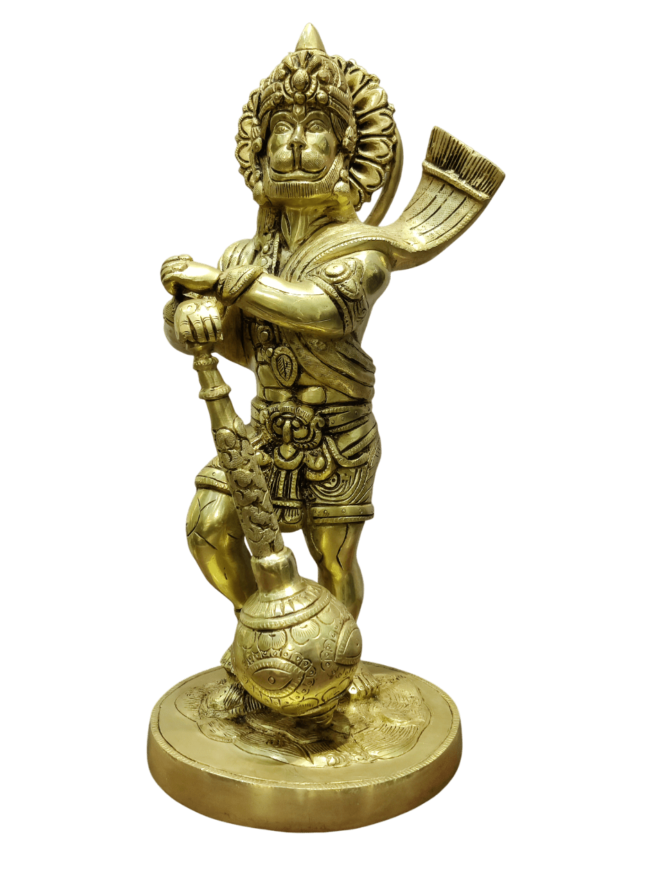 Golden Lord Hanuman Idol – Strength, Protection & Devotion - Satyam Collection