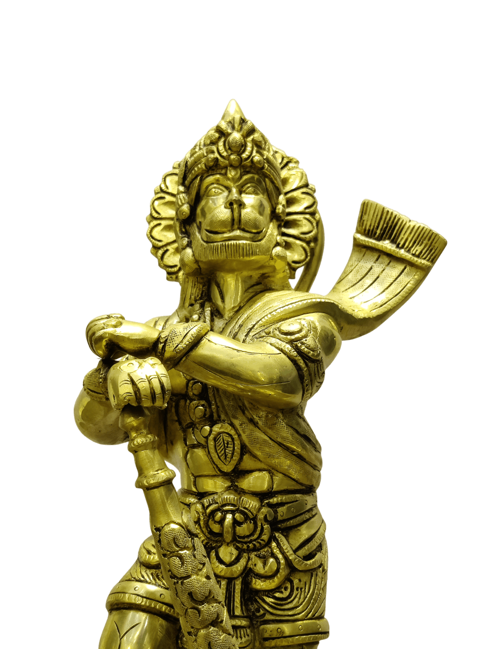 Golden Lord Hanuman Idol – Strength, Protection & Devotion - Satyam Collection