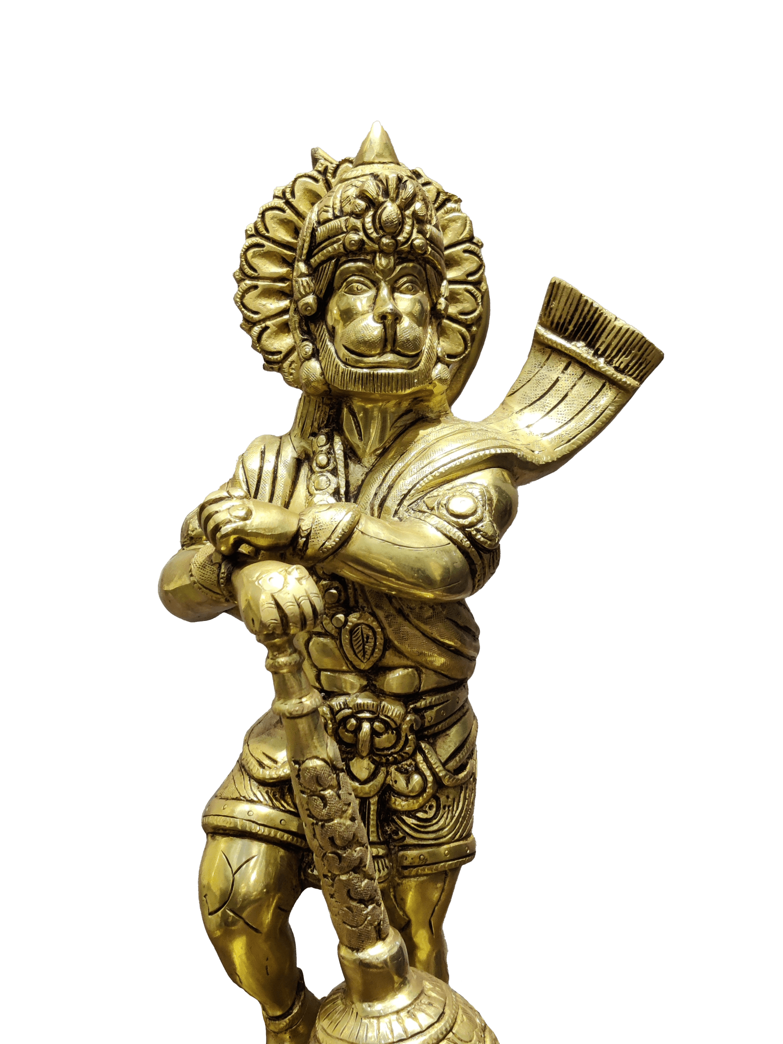 Golden Lord Hanuman Idol – Strength, Protection & Devotion - Satyam Collection